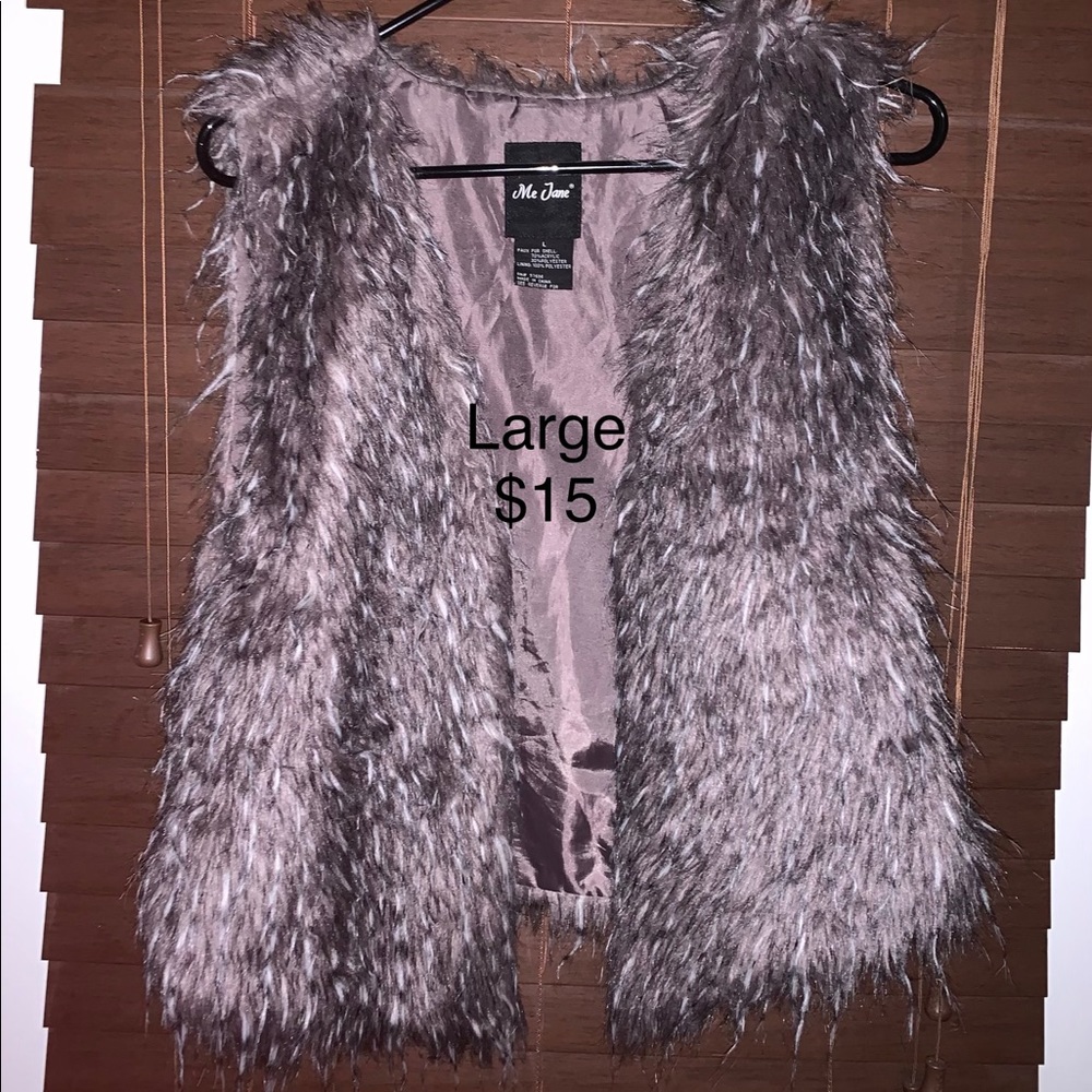 Faux fur vest